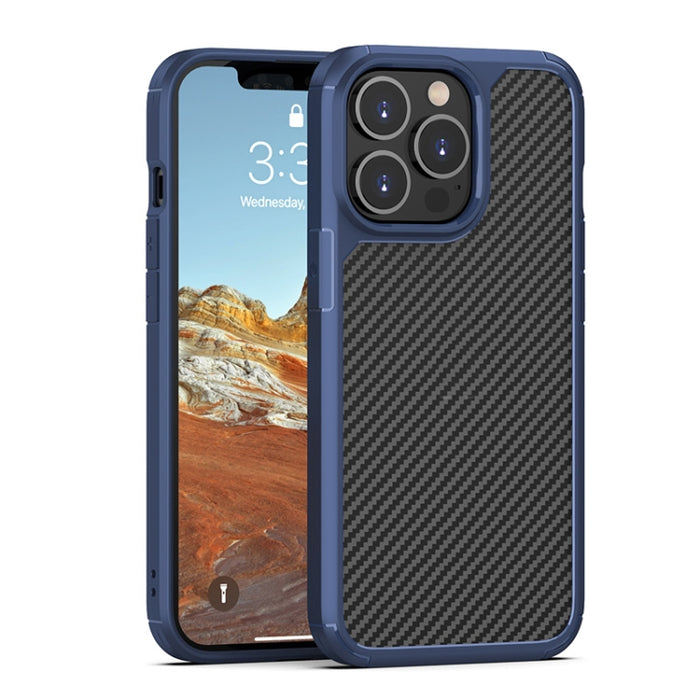 Carcasa de TPU + PC Pioneer con textura de fibra de carbono a prueba de golpes