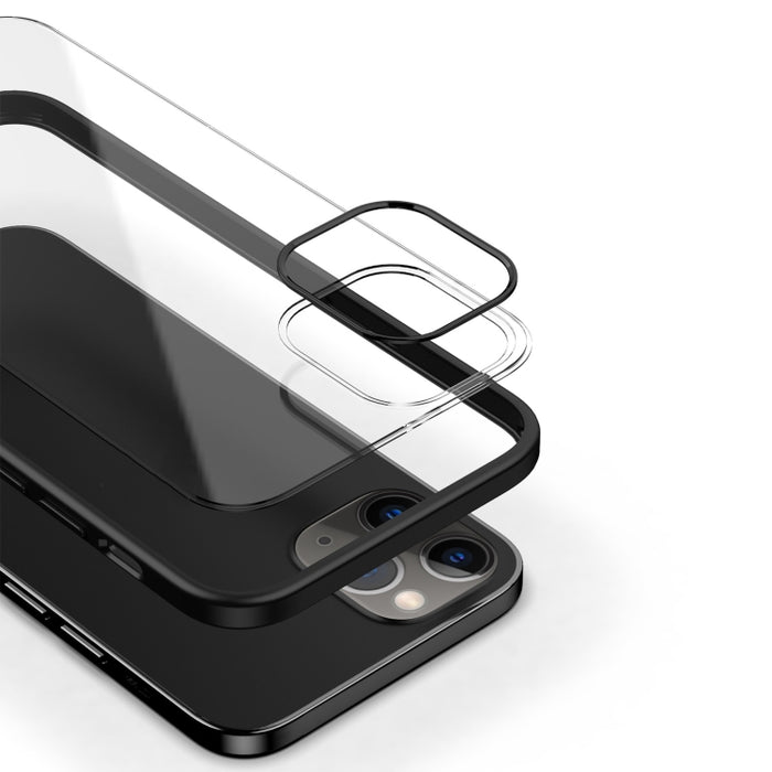 Estuche a prueba de golpes con todo incluido de cuatro esquinas de acrílico transparente + TPU, For iPhone 12 mini, For iPhone 12 / 12 Pro, For iPhone 12 Pro Max