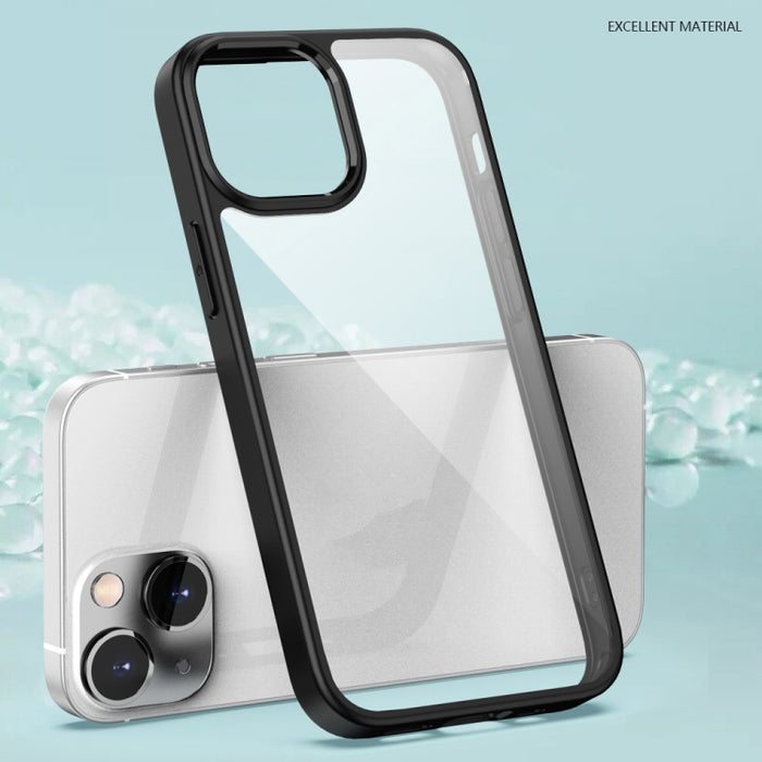 Estuche a prueba de golpes con todo incluido de cuatro esquinas de acrílico transparente + TPU
