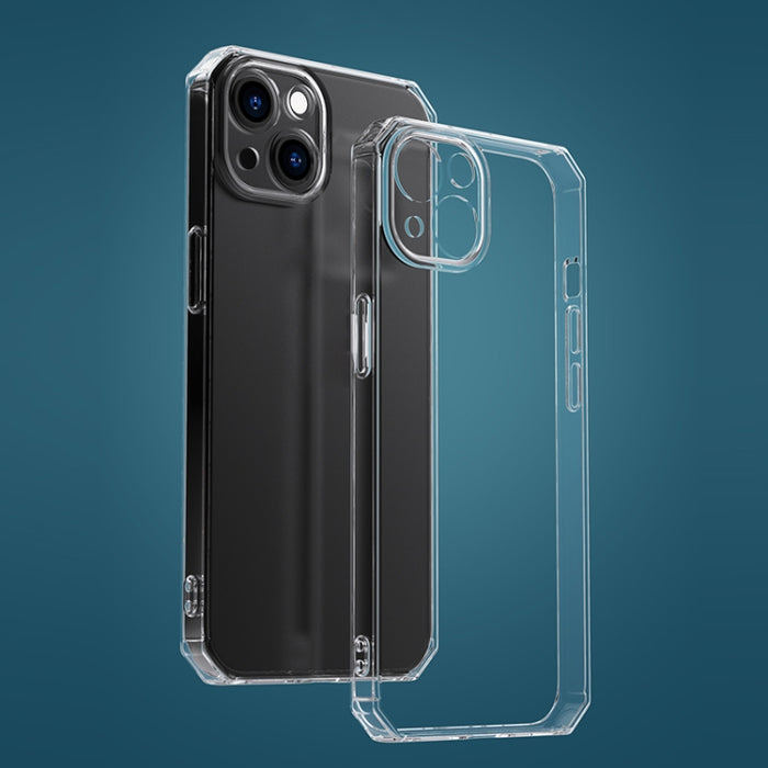 Estuche protector de TPU a prueba de golpes transparente octogonal de lado recto