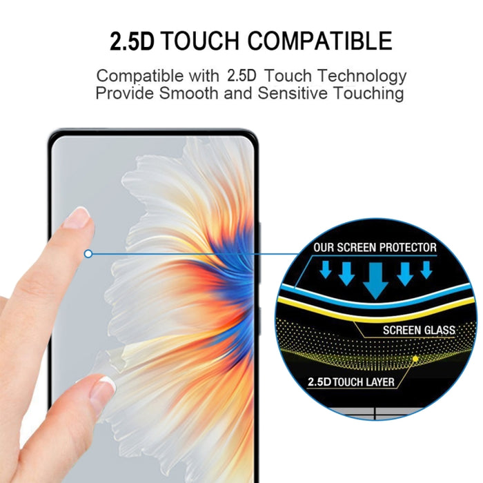 25 PCS Película de vidrio templado de pantalla completa con borde curvo 3D, For Xiaomi Mi Mix 4 (25 PCS)