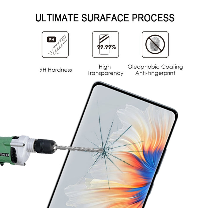 25 PCS Película de vidrio templado de pantalla completa con borde curvo 3D, For Xiaomi Mi Mix 4 (25 PCS)