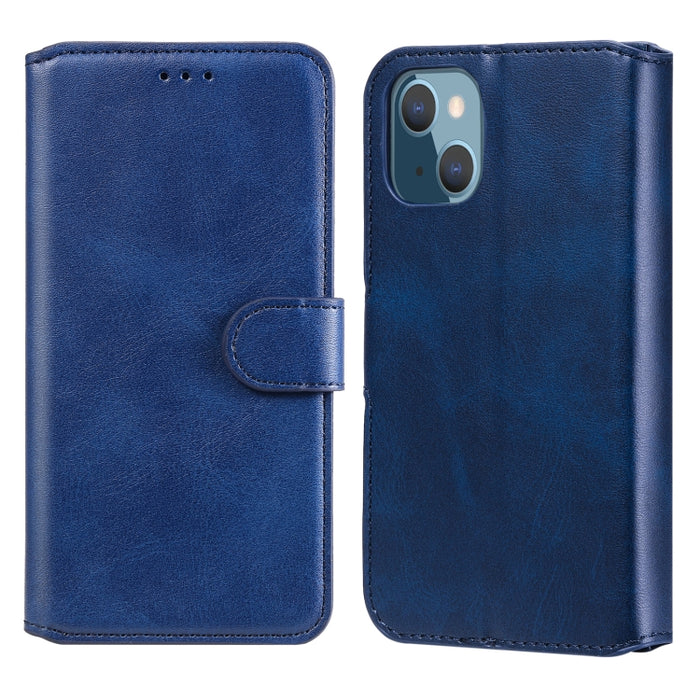 Estuche de cuero con tapa horizontal clásica de PU + TPU con textura de becerro con soporte y ranuras para tarjetas y billetera