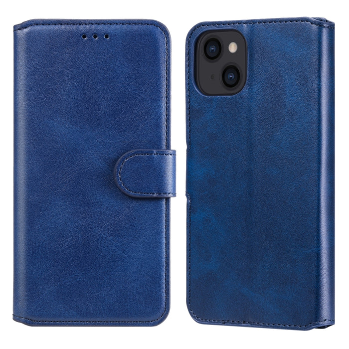 Estuche de cuero con tapa horizontal clásica de PU + TPU con textura de becerro con soporte y ranuras para tarjetas y billetera