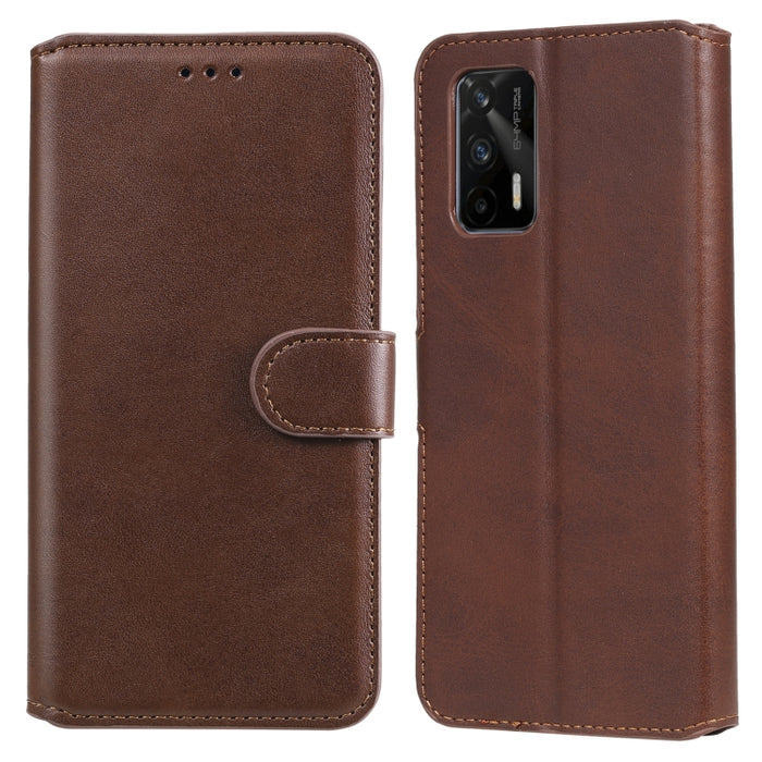 Estuche de cuero con tapa horizontal clásica de PU + TPU con textura de becerro con soporte y ranuras para tarjetas y billetera