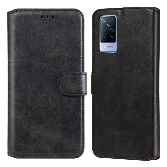 Estuche de cuero con tapa horizontal clásica de PU + TPU con textura de becerro con soporte y ranuras para tarjetas y billetera