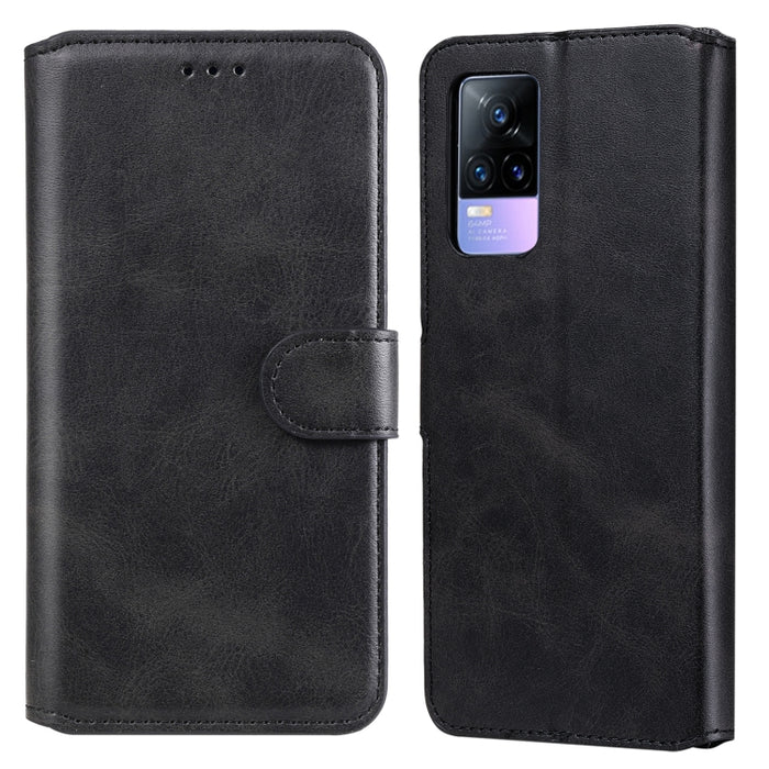 Estuche de cuero con tapa horizontal clásica de PU + TPU con textura de becerro con soporte y ranuras para tarjetas y billetera
