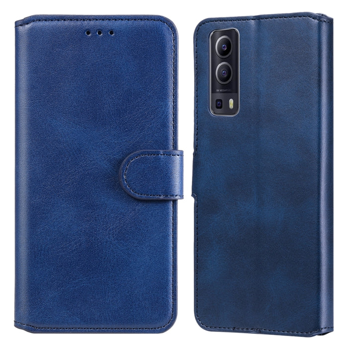 Estuche de cuero con tapa horizontal clásica de PU + TPU con textura de becerro con soporte y ranuras para tarjetas y billetera