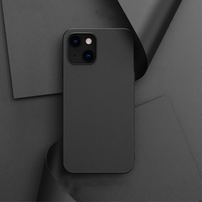 Funda trasera de cuero de piel pura a prueba de golpes