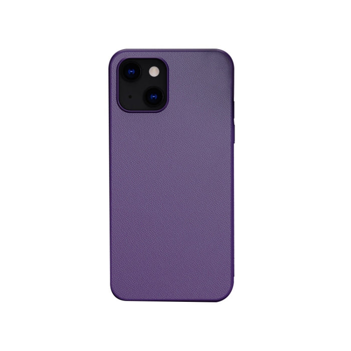 Funda trasera de cuero de piel pura a prueba de golpes