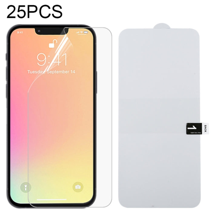 25 PCS Protector de pantalla completa Película de hidrogel a prueba de explosiones, For iPhone 13 Pro Max(25 PCS), For iPhone 16e / 13 / 13 Pro(25 PCS), For iPhone 13 mini(25 PCS)