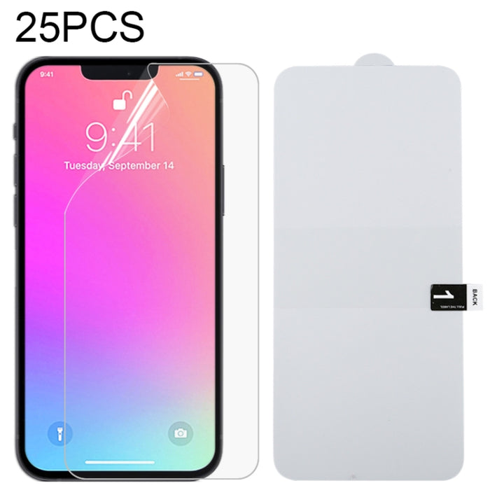 25 PCS Protector de pantalla completa Película de hidrogel a prueba de explosiones, For iPhone 13 Pro Max(25 PCS), For iPhone 16e / 13 / 13 Pro(25 PCS), For iPhone 13 mini(25 PCS)