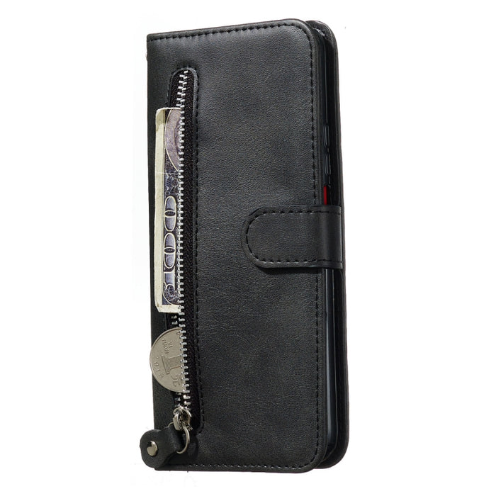 Estuche de cuero de PU con tapa horizontal y cremallera con textura de becerro a la moda, con soporte y ranuras para tarjetas y billetera, For Huawei nova 5i Pro/Mate 30 Lite, For Huawei nova 5 / nova 5 Pro, For Huawei Honor 9X / Honor 9X Pro          ...