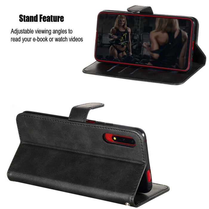 Estuche de cuero de PU con tapa horizontal y cremallera con textura de becerro a la moda, con soporte y ranuras para tarjetas y billetera, For Huawei nova 5i Pro/Mate 30 Lite, For Huawei nova 5 / nova 5 Pro, For Huawei Honor 9X / Honor 9X Pro          ...