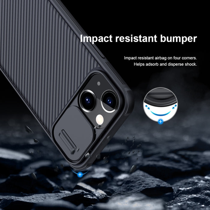 NILLKIN Black Mirror Pro Series Camshield Cobertura completa Funda para teléfono resistente a los arañazos a prueba de polvo