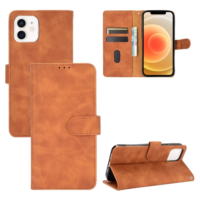 Funda de piel sintética con textura de piel de becerro con tapa horizontal y hebilla magnética con soporte, ranuras para tarjetas y cartera