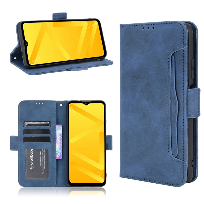 Estuche de cuero con tapa horizontal con patrón de piel de becerro con soporte y ranuras para tarjetas y marco de fotos, For OnePlus Nord 2 5G, For Umidigi Power 5, For ZTE Blade A51, For ZTE Blade A71