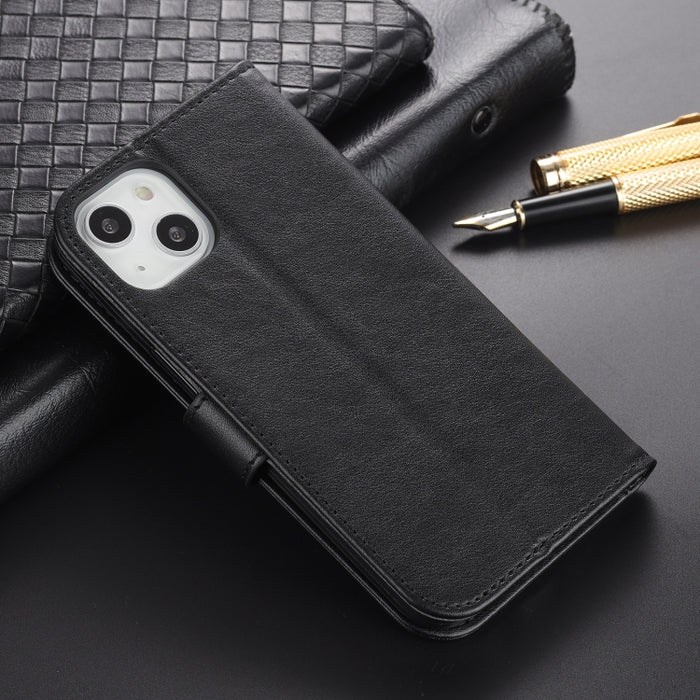 AZNS Estuche de cuero con tapa horizontal con textura de piel de oveja con soporte y ranuras para tarjetas y billetera