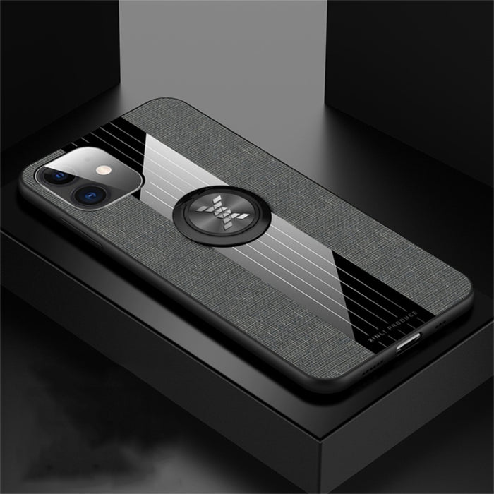 Funda protectora de TPU a prueba de golpes con textura de tela de costura XINLI con soporte para anillo, For iPhone 11, For iPhone 11 Pro, For iPhone 11 Pro Max