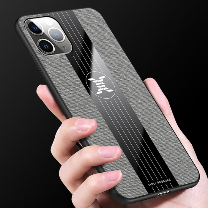 Funda protectora de TPU a prueba de golpes con textura de tela de costura XINLI