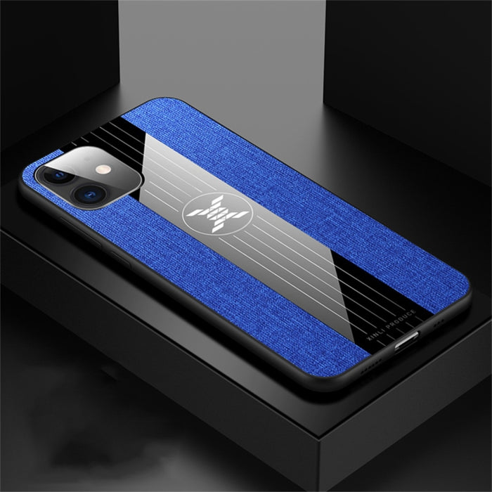 Funda protectora de TPU a prueba de golpes con textura de tela de costura XINLI