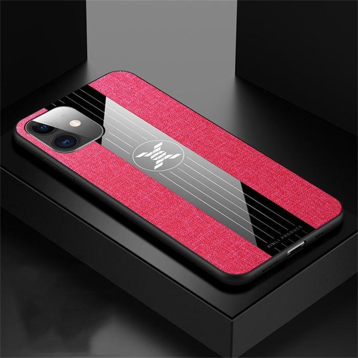 Funda protectora de TPU a prueba de golpes con textura de tela de costura XINLI