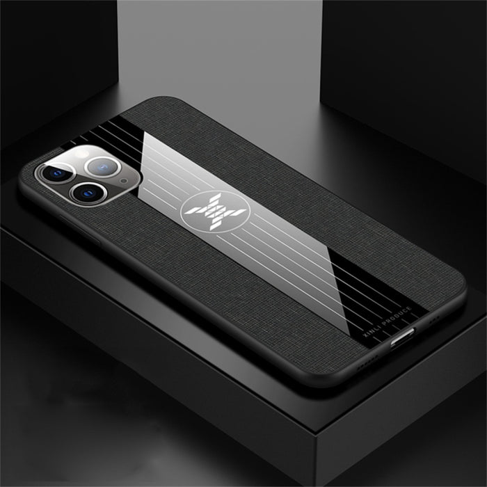 Funda protectora de TPU a prueba de golpes con textura de tela de costura XINLI
