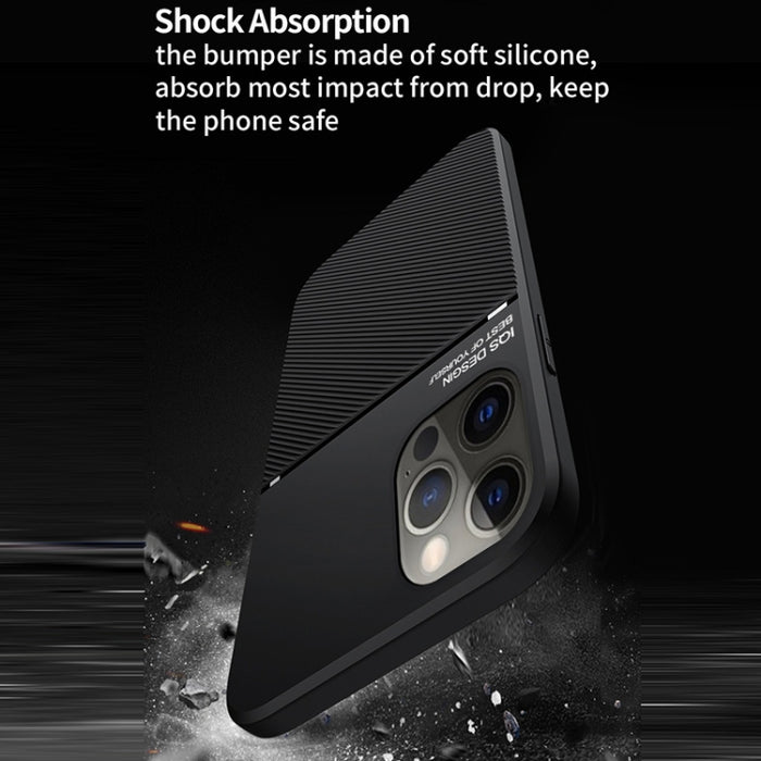 Classic Tilt Strip Grain Magnético a prueba de golpes PC + TPU Case, For iPhone 13 mini, For iPhone 13, For iPhone 13 Pro, For iPhone 13 Pro Max