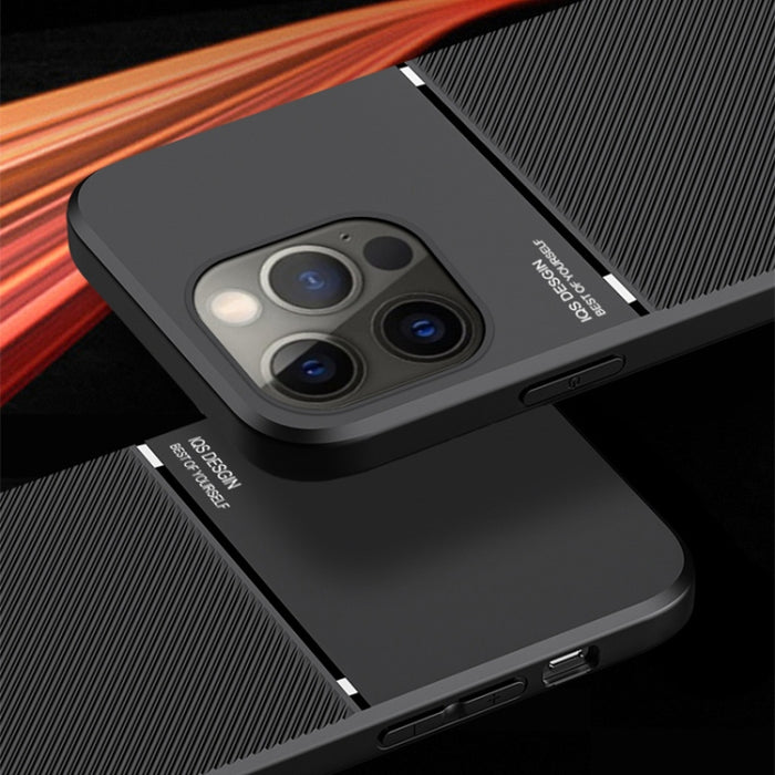 Classic Tilt Strip Grain Magnético a prueba de golpes PC + TPU Case, For iPhone 13 mini, For iPhone 13, For iPhone 13 Pro, For iPhone 13 Pro Max