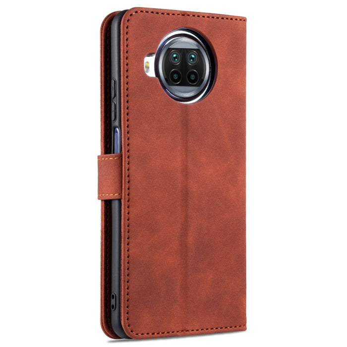 AZNS Skin Feel Calf Texture Funda de cuero con tapa horizontal con ranuras para tarjetas y soporte y billetera, For Xiaomi Redmi Note 9 Pro 5G, For Xiaomi Mi 10T Lite 5G, For Xiaomi Redmi Note 10 Pro 5G, For Xiaomi Poco X3 GT, For Xiaomi Mi 10S        ...