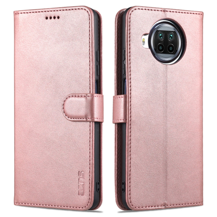 AZNS Skin Feel Calf Texture Funda de cuero con tapa horizontal con ranuras para tarjetas y soporte y billetera, For Xiaomi Redmi Note 9 Pro 5G, For Xiaomi Mi 10T Lite 5G, For Xiaomi Redmi Note 10 Pro 5G, For Xiaomi Poco X3 GT, For Xiaomi Mi 10S        ...