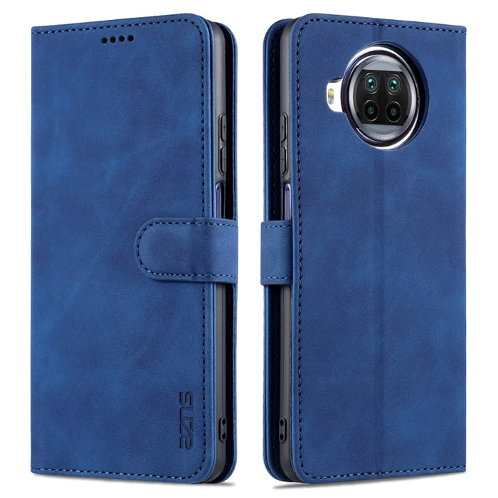 AZNS Skin Feel Calf Texture Funda de cuero con tapa horizontal con ranuras para tarjetas y soporte y billetera, For Xiaomi Redmi Note 9 Pro 5G, For Xiaomi Mi 10T Lite 5G, For Xiaomi Redmi Note 10 Pro 5G, For Xiaomi Poco X3 GT, For Xiaomi Mi 10S        ...