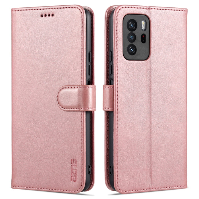 AZNS Skin Feel Calf Texture Funda de cuero con tapa horizontal con ranuras para tarjetas y soporte y billetera, For Xiaomi Redmi Note 9 Pro 5G, For Xiaomi Mi 10T Lite 5G, For Xiaomi Redmi Note 10 Pro 5G, For Xiaomi Poco X3 GT, For Xiaomi Mi 10S        ...
