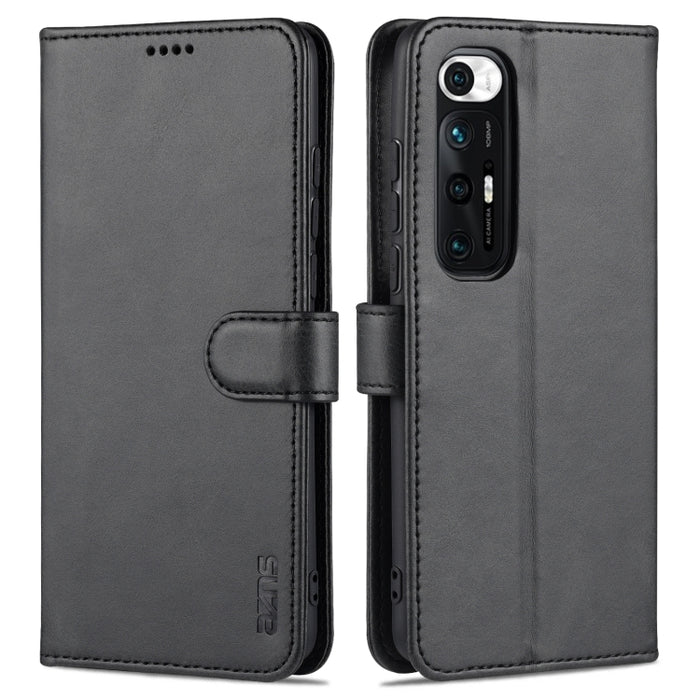 AZNS Skin Feel Calf Texture Funda de cuero con tapa horizontal con ranuras para tarjetas y soporte y billetera, For Xiaomi Redmi Note 9 Pro 5G, For Xiaomi Mi 10T Lite 5G, For Xiaomi Redmi Note 10 Pro 5G, For Xiaomi Poco X3 GT, For Xiaomi Mi 10S        ...