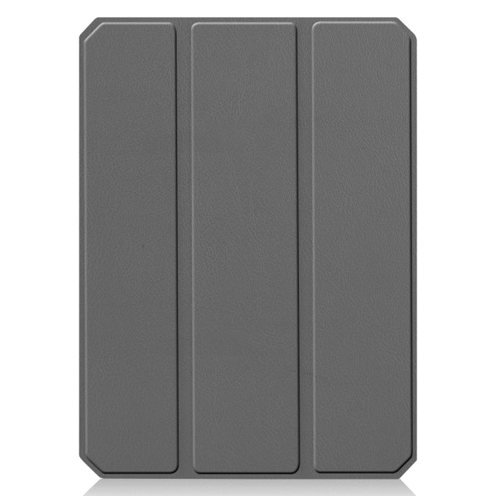 Custer Pattern Pure Color TPU Smart Tablet Holster con función de suspensión y soporte de 3 pliegues y ranura para bolígrafo