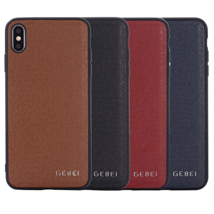 Estuche protector de cuero a prueba de golpes de cobertura total GEBEI, For iPhone 11, For iPhone 11 Pro, For iPhone 11 Pro Max