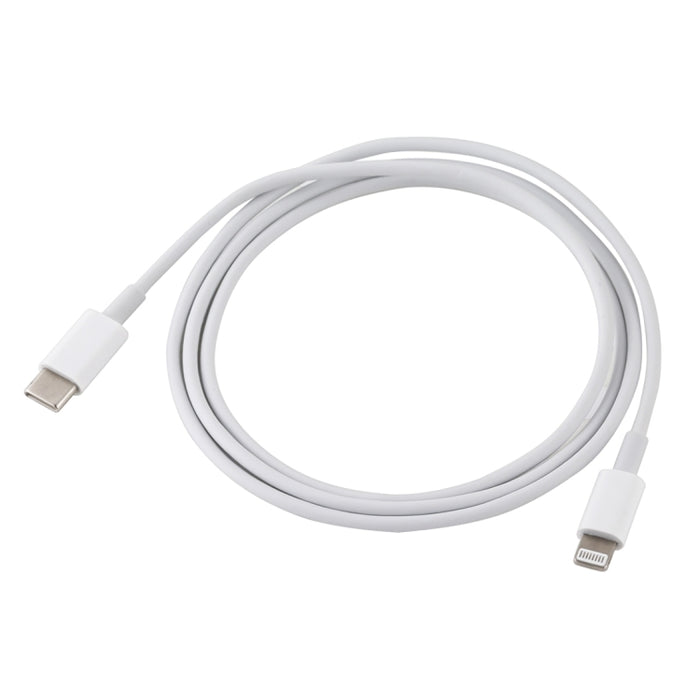 Cable de carga rápida PD de 12 W, 5 V / 2 A, USB-C / tipo C a 8 pines, longitud del cable: 1 m
