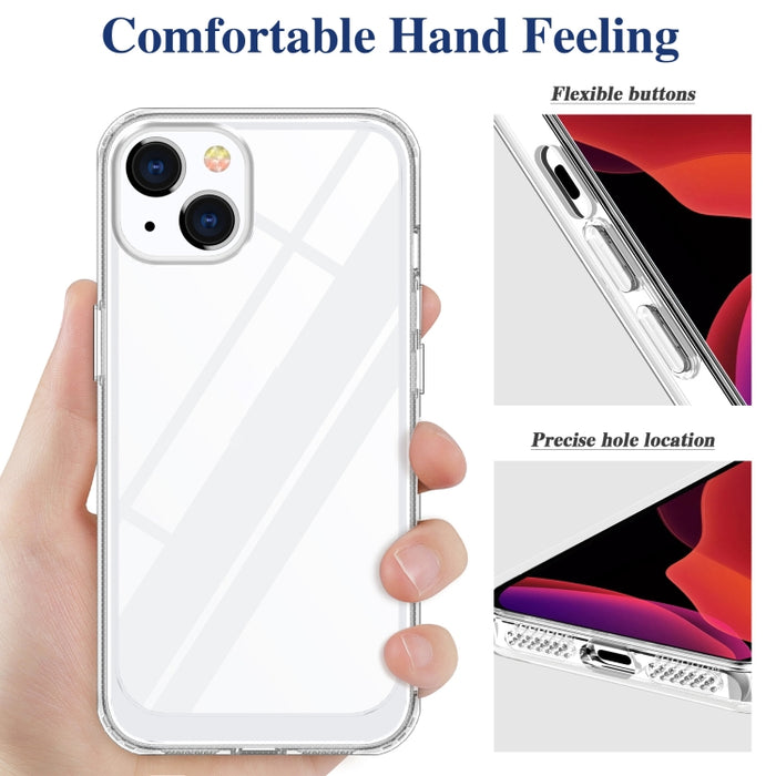 Crystal Clear a prueba de golpes PC + TPU Funda protectora