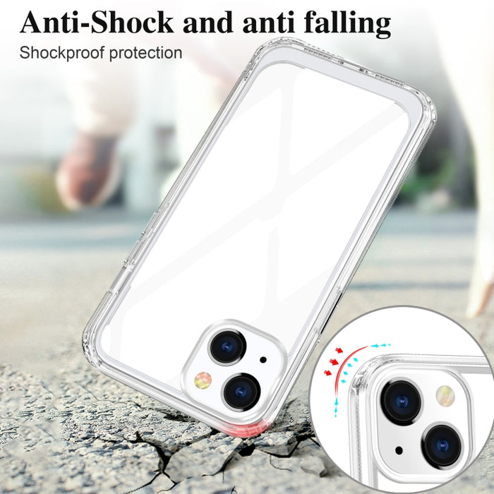 Crystal Clear a prueba de golpes PC + TPU Funda protectora