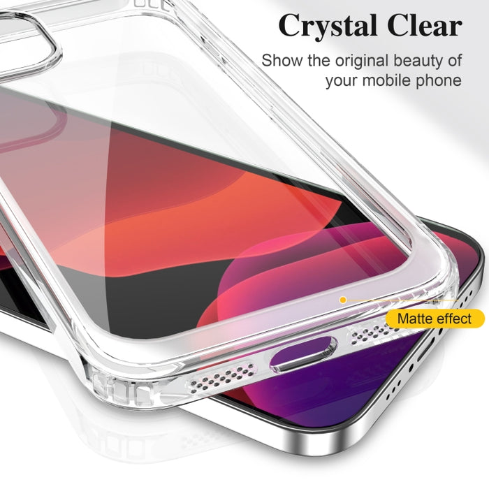Crystal Clear a prueba de golpes PC + TPU Funda protectora