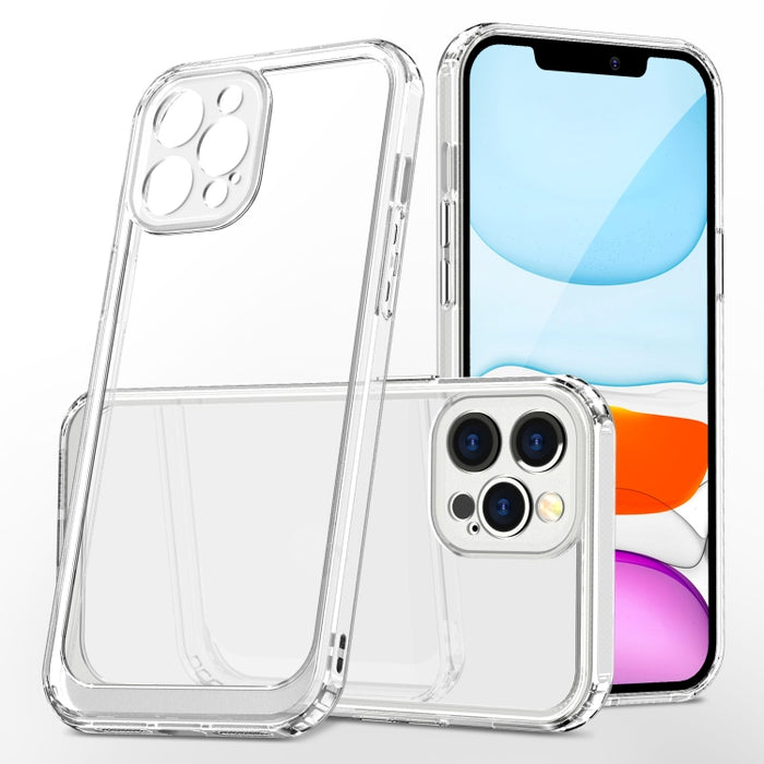 Crystal Clear a prueba de golpes PC + TPU Funda protectora