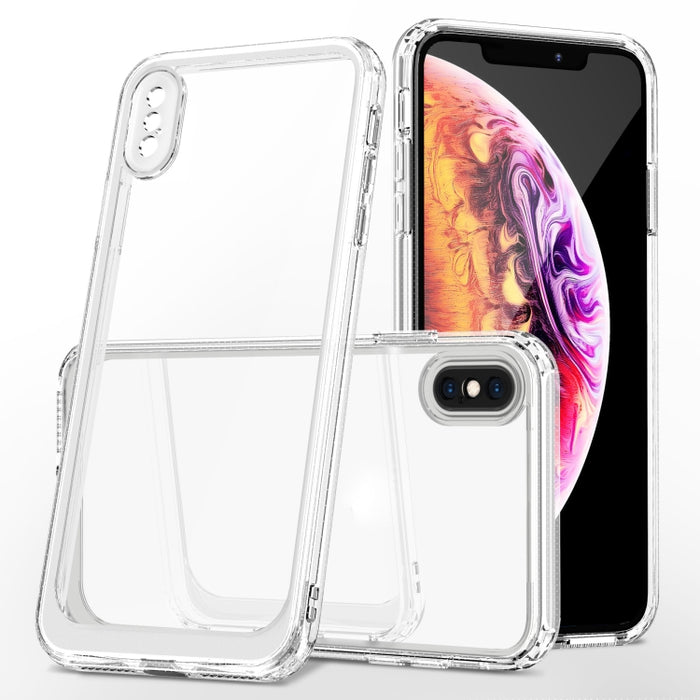 Crystal Clear a prueba de golpes PC + TPU Funda protectora