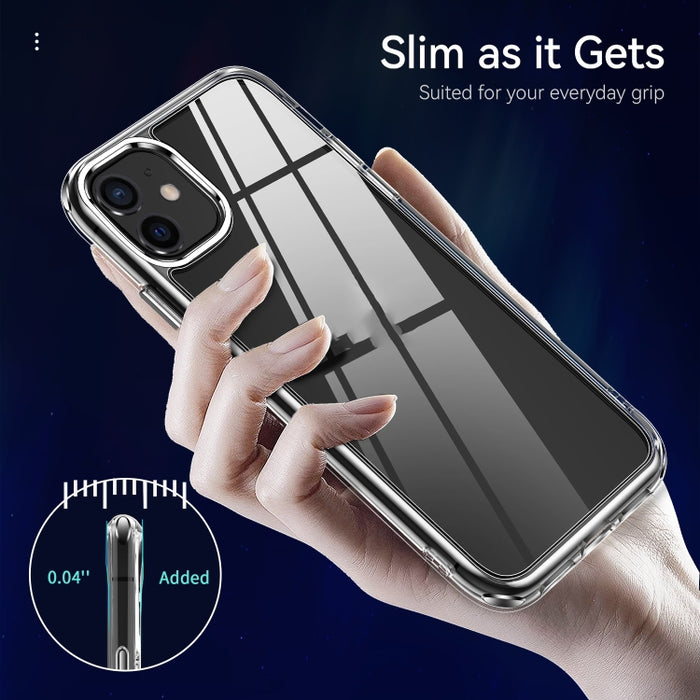 Funda protectora transparente a prueba de golpes TPU + PC