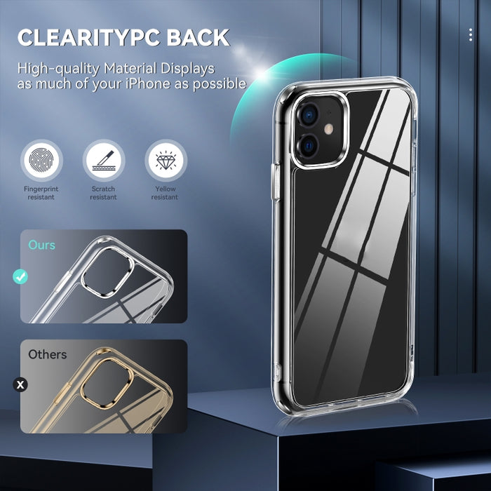 Funda protectora transparente a prueba de golpes TPU + PC