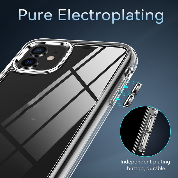 Funda protectora transparente a prueba de golpes TPU + PC