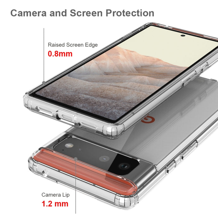 TPU a prueba de golpes a prueba de arañazos + funda protectora acrílica, For Google Pixel 6, For Google Pixel 6 Pro, For Xiaomi Redmi K40 / Poco F3