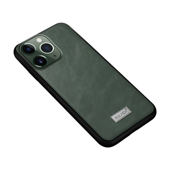 SULADA TPU a prueba de golpes + Funda protectora de cuero hecha a mano, For iPhone 11 Pro, For iPhone 11, For iPhone 11 Pro Max
