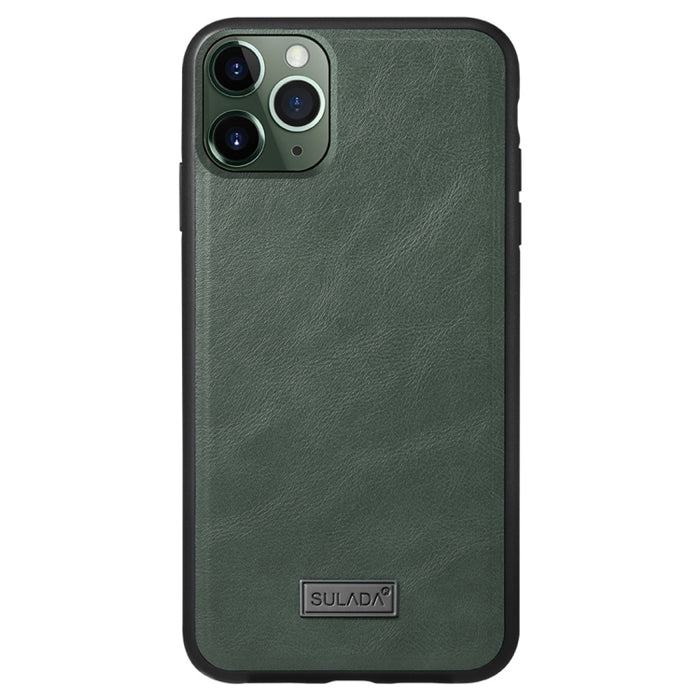 SULADA TPU a prueba de golpes + Funda protectora de cuero hecha a mano, For iPhone 11 Pro, For iPhone 11, For iPhone 11 Pro Max