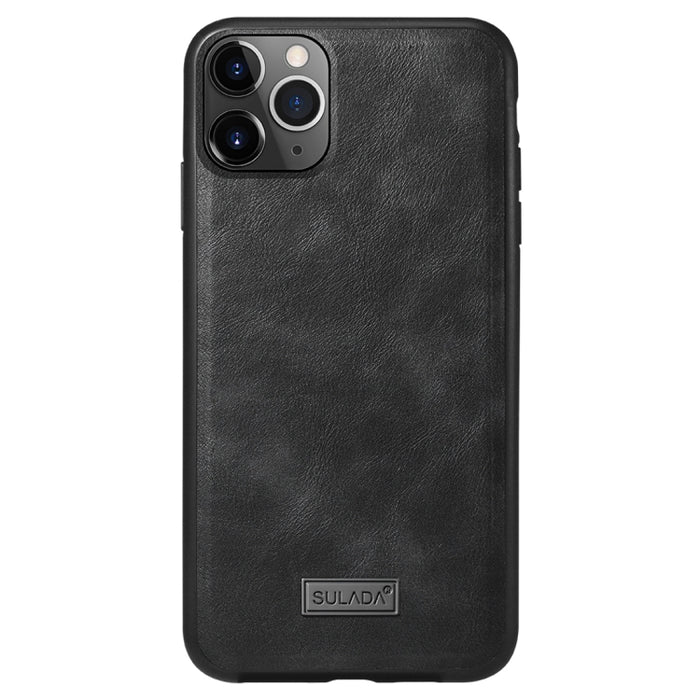 SULADA TPU a prueba de golpes + Funda protectora de cuero hecha a mano, For iPhone 11 Pro, For iPhone 11, For iPhone 11 Pro Max