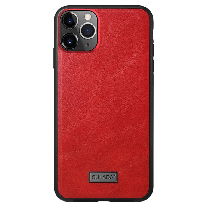 SULADA TPU a prueba de golpes + Funda protectora de cuero hecha a mano, For iPhone 11 Pro, For iPhone 11, For iPhone 11 Pro Max